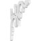 Ekena Millwork Milton Architectural Grade PVC Bracket, 5/8"W X 5"D X 8"H BKTP01X05X08MI - alternate 1
